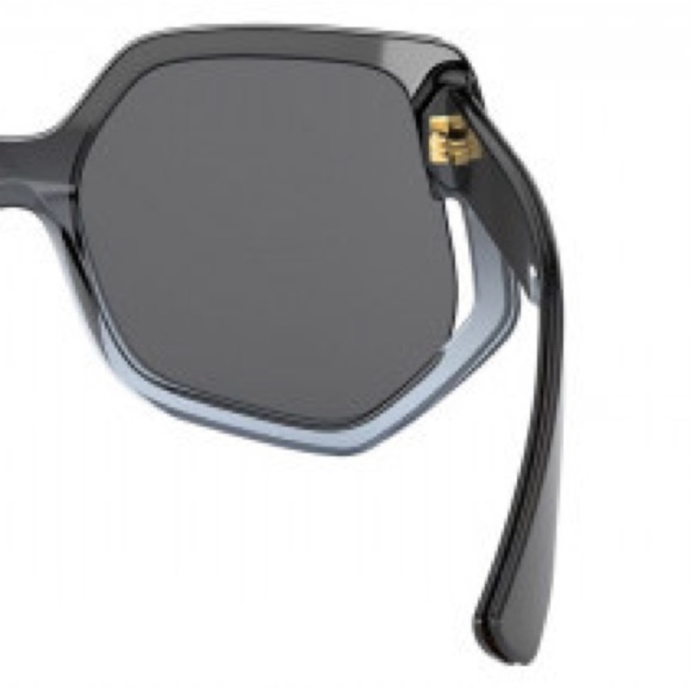 MIU MIU GREY GRADIENT GEOMETRIC SUNGLASSES SMU 07V - Picture 10 of 14